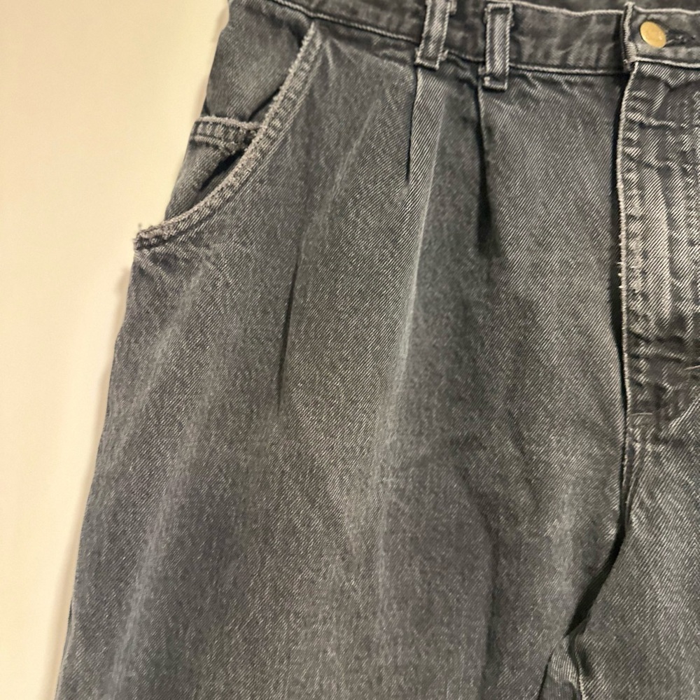 VTG Y2K 90s Lee Jeans Black Denim Baggy High Rise Faded Relaxed Mom Jeans. - Picture 7 of 13